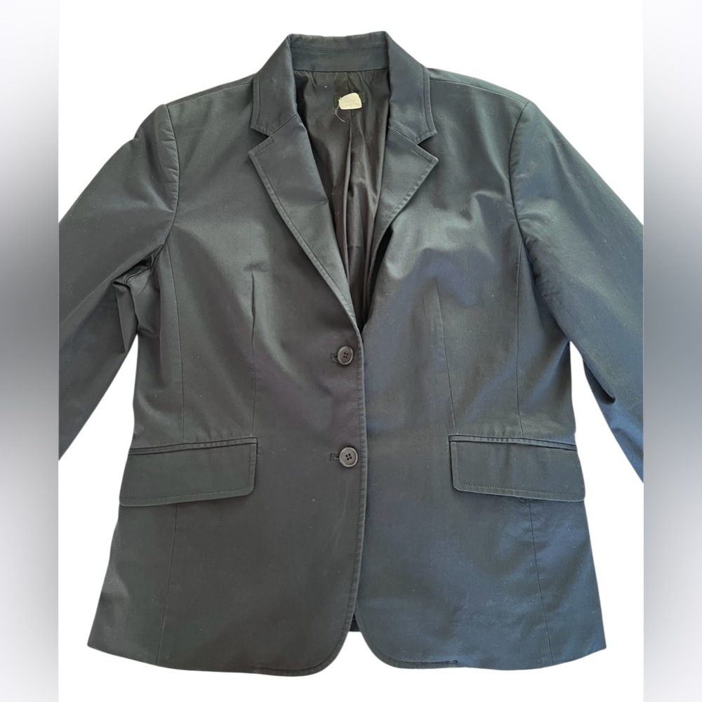 J. Crew Boys Navy Schoolboy Blazer Jacket Size 12 - Picture 2 of 8